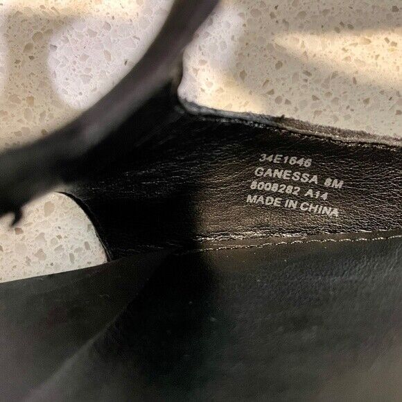 CALVIN KLEIN GANESSA NUBUCK LEATHER ESPADRILLE 8M