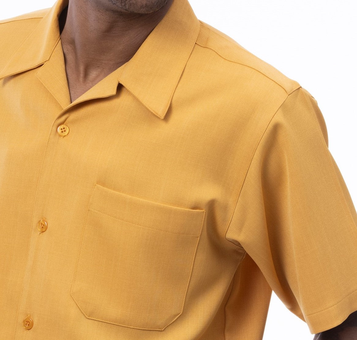MONTIQUE GOLD Traje para caminar de 2 piezas de color sólido y manga corta 696