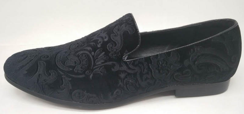 FREDERICO LEONE BLACK VELVET SHOES