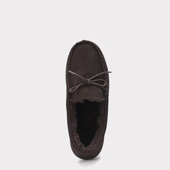 MYKOS THEO MEN'S SLIP -ON MOCCASIN CHOCOLATE     SZ 8. MM 2557