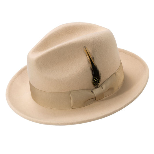 Montique BIEGE Lightfelt 2 ½ Inch Wide Brim Wool Felt Pinch Hat SIZE  MED   H-60