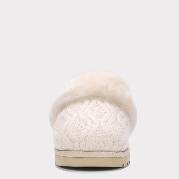 MYKOS Lia Women's IVORY Slip-On Scuff Slipper  SIZE 6   MW  2556