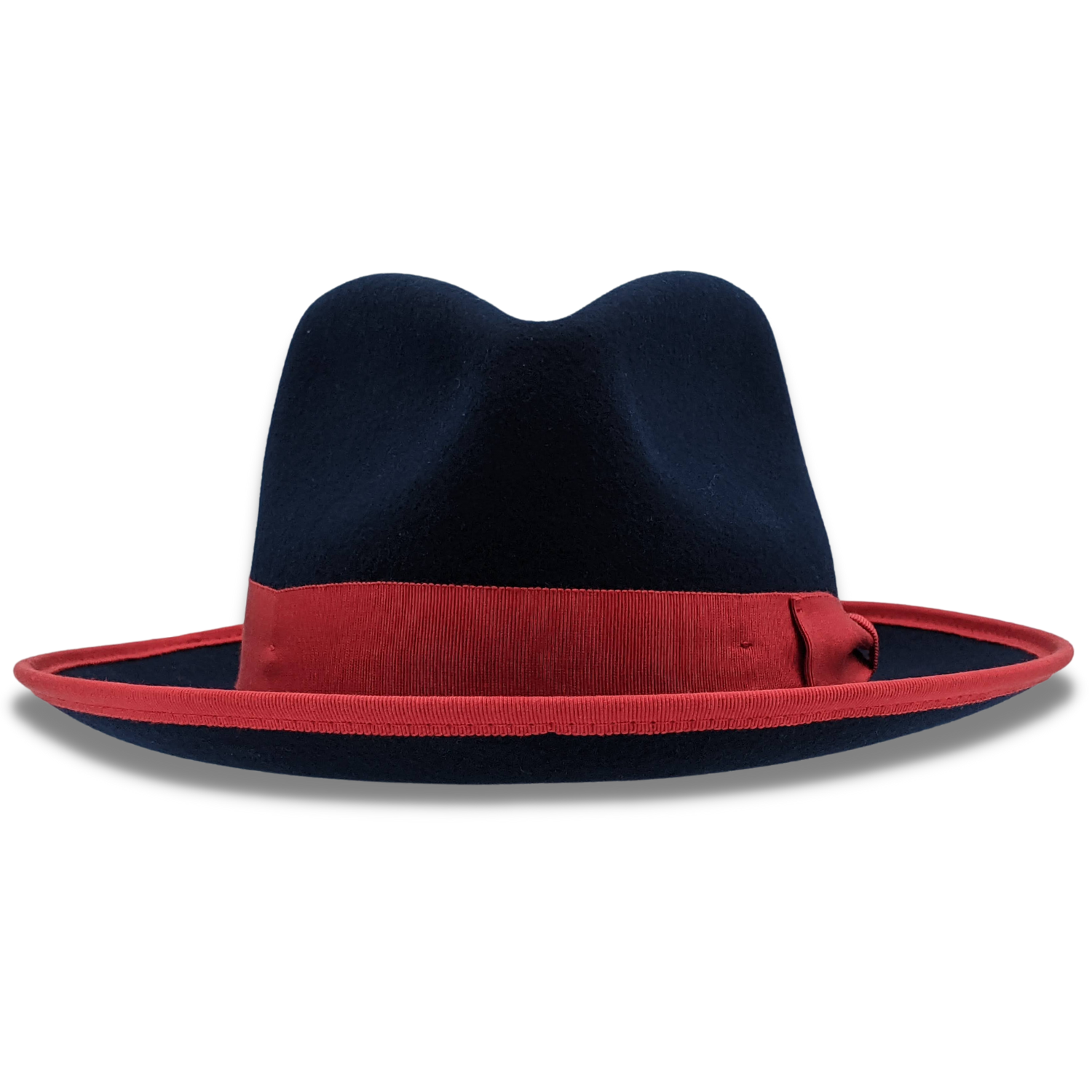 Montique NAVY 2 1/2 Inch Wide Brim Wool Felt Hat SZ XL 7 1/2-7 5/8  H-83