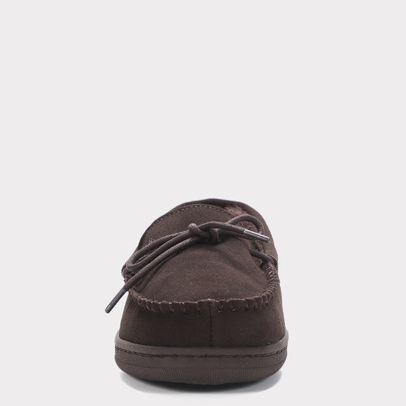 MYKOS THEO MEN'S SLIP -ON MOCCASIN CHOCOLATE     SZ 8. MM 2557