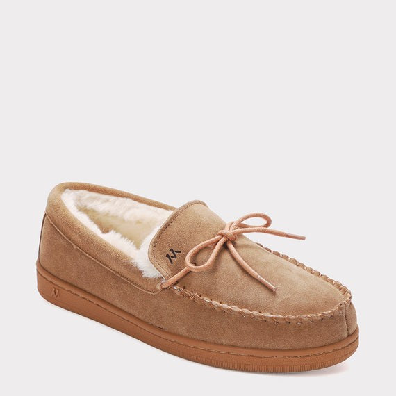 MYKOS THEO MEN'S SLIP -ON MOCCASIN CHESTNUT SZ 9  WIDE           MM 2557