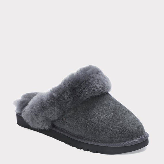 MYKOS Lia CHARCOAL Women's Slip-On Scuff Slipper  SIZE 6   MW  2556