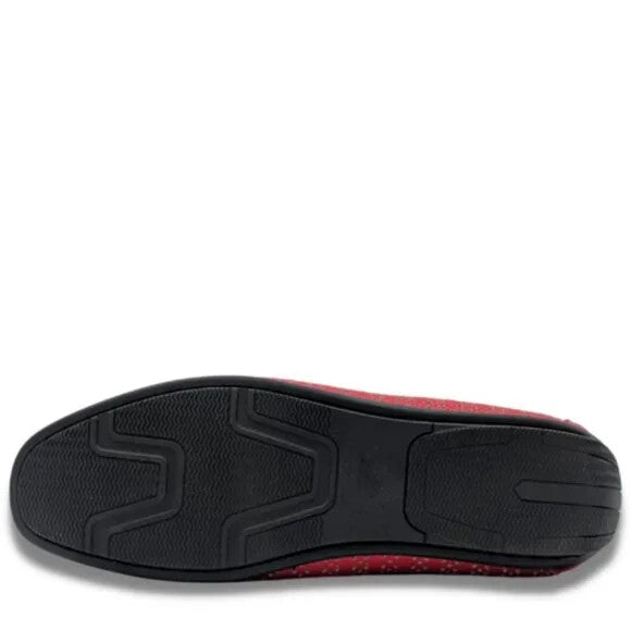 Montique Men's Red Weave Pattern Fashion Loafers   SIZE 9.5               S22