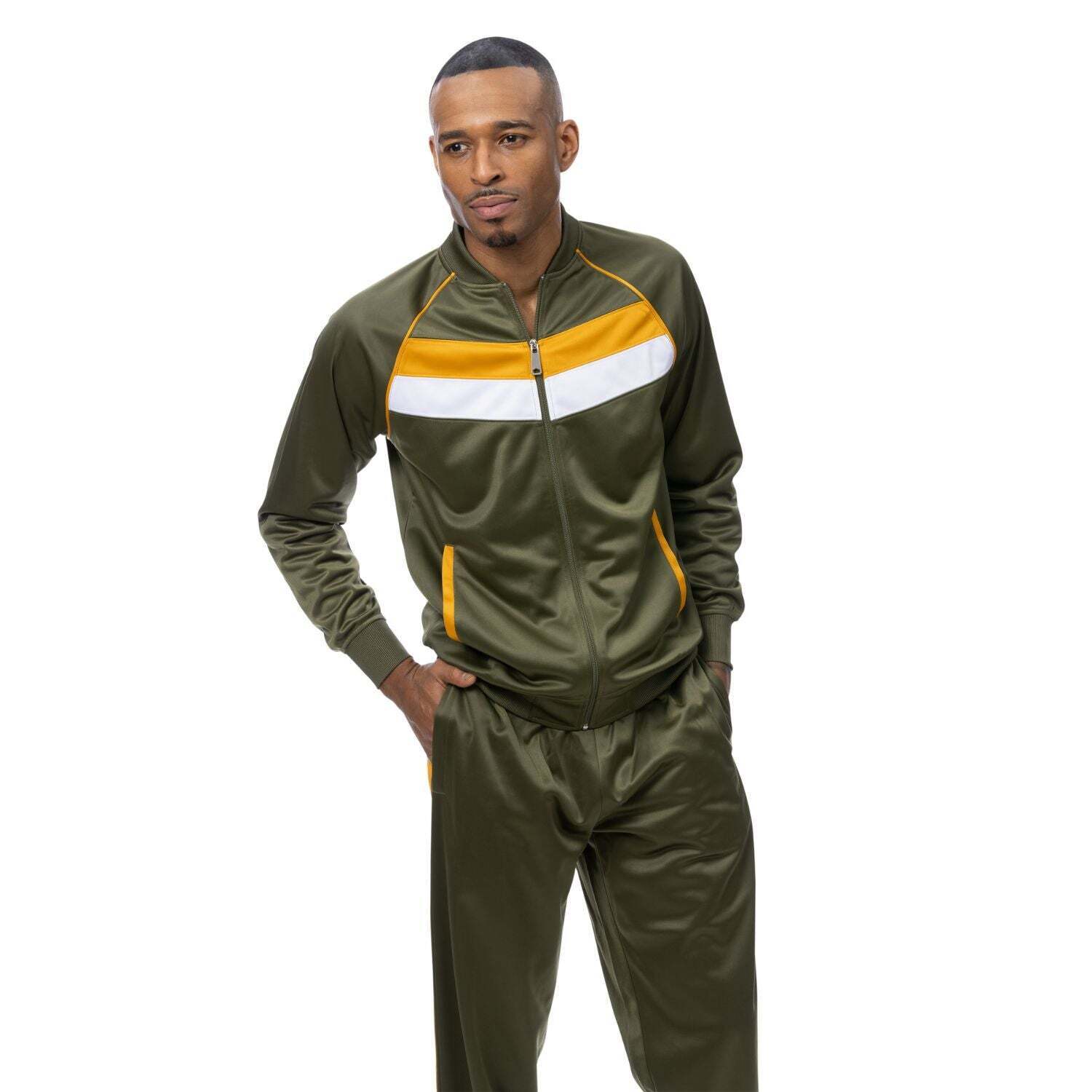 MONTIQUE OLIVE TRACK SUIT SZ LAR JS 24