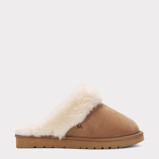 MYKOS Lia Women's  CHESTNUT Slip-On Scuff Slipper  SIZE 12
