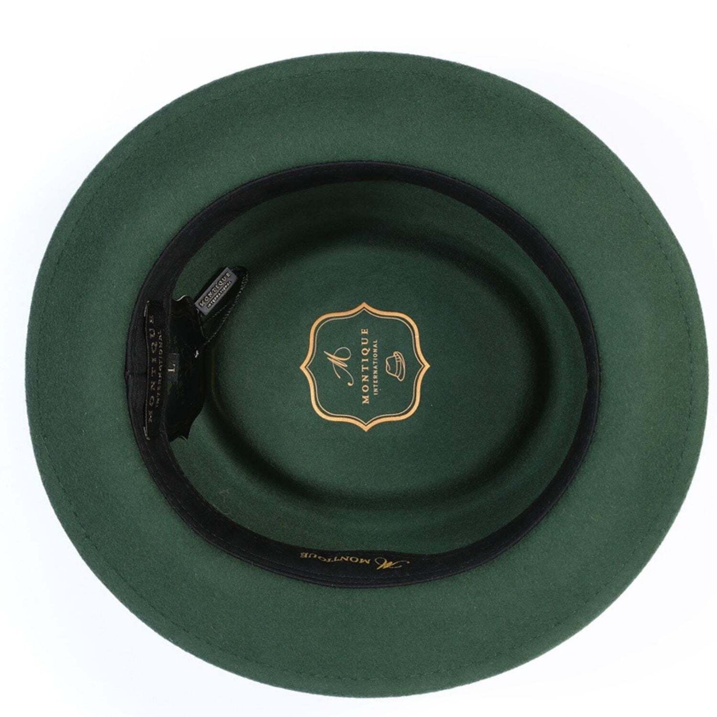 MONTIQUE HUNTER PORK PIE HAT.  SZ MED - 7-7 1/8                           H88