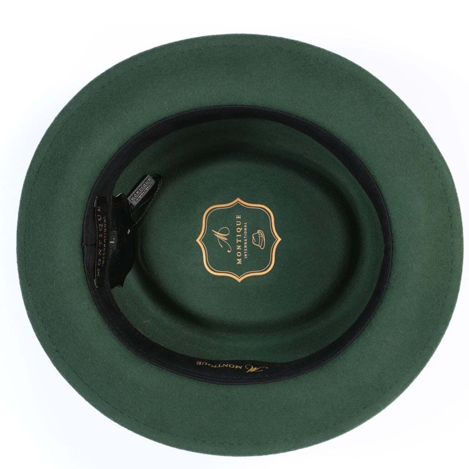 MONTIQUE HUNTER PORK PIE HAT.  SZ MED - 7-7 1/8                           H88