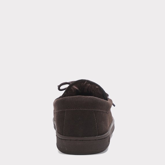 MYKOS THEO MEN'S SLIP -ON MOCCASIN CHOCOLATE     SZ 8. MM 2557