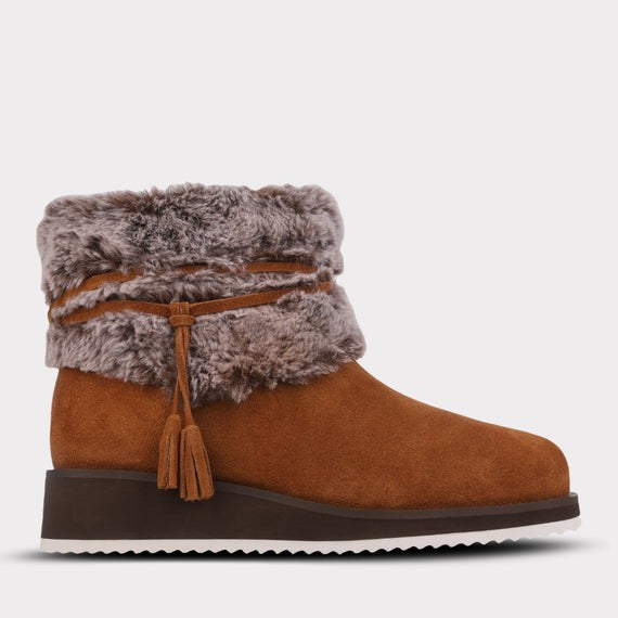 MYKOS Bailee Women's Zip-Up Wedge Boot (1.5")   HICKORY  SZ 8          2530