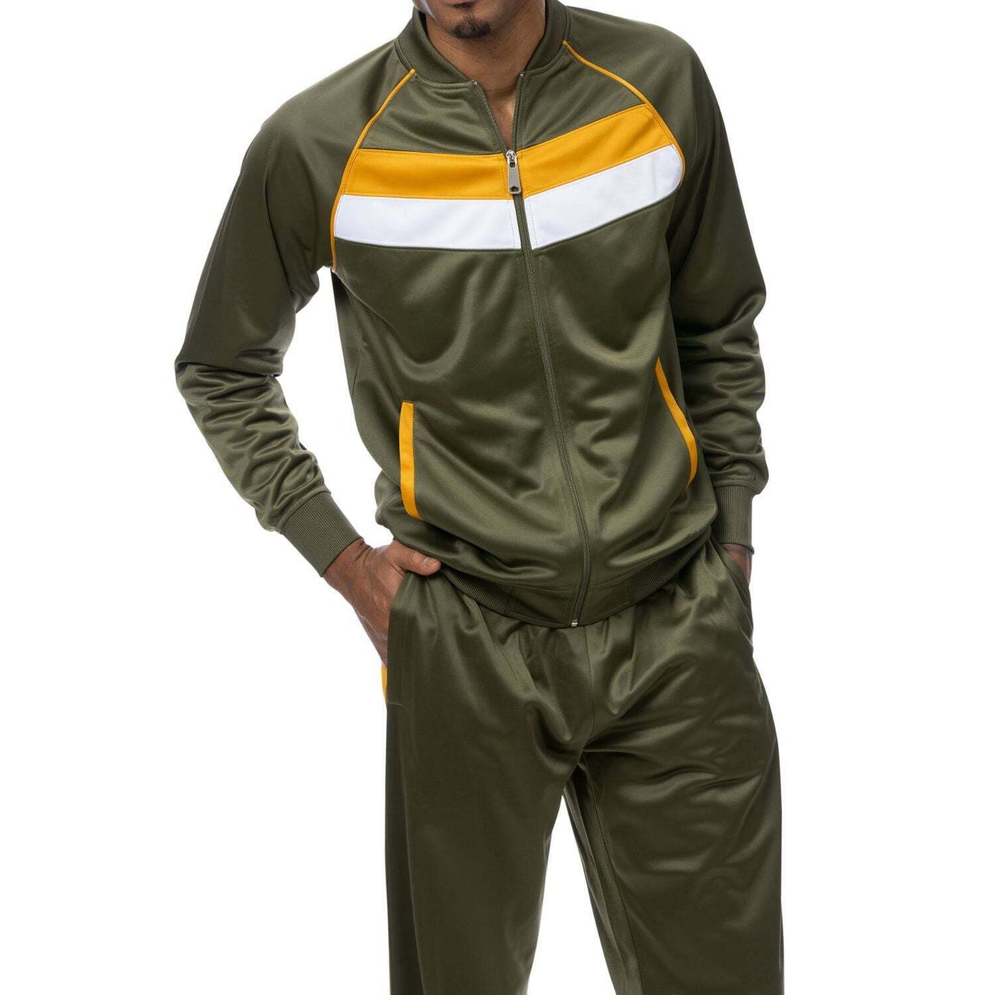 MONTIQUE OLIVE TRACK SUIT SZ LAR JS 24