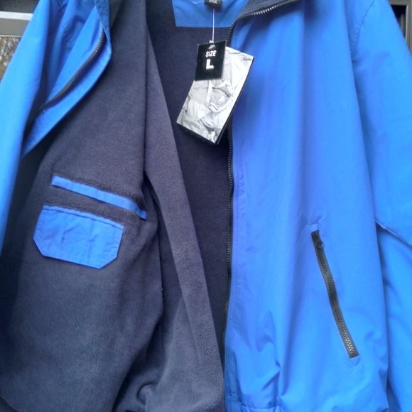 TRI MOUNTAIN IMPERIAL BLUE/NAVY NYLON SHELL/POLY LINED JACKET  #- 8090 PATRIOT