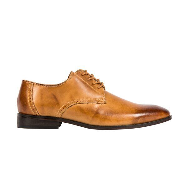 FREDERICO LEONE “HUDSON”TAN PLAIN TOE OXFORD SZ 10 M