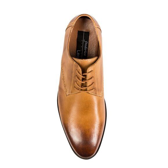 FREDERICO LEONE “HUDSON”TAN PLAIN TOE OXFORD SZ 11