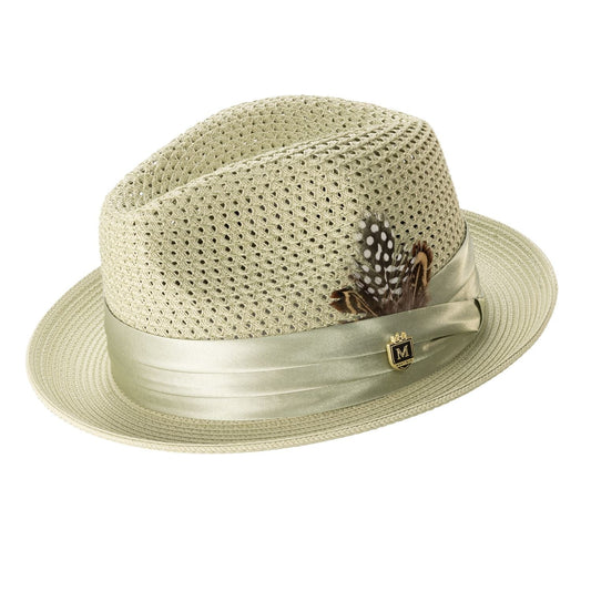 Montique MINT Pinch Braided STINGY-Matching Satin Ribbon2 in BRIM SZ LAR -34