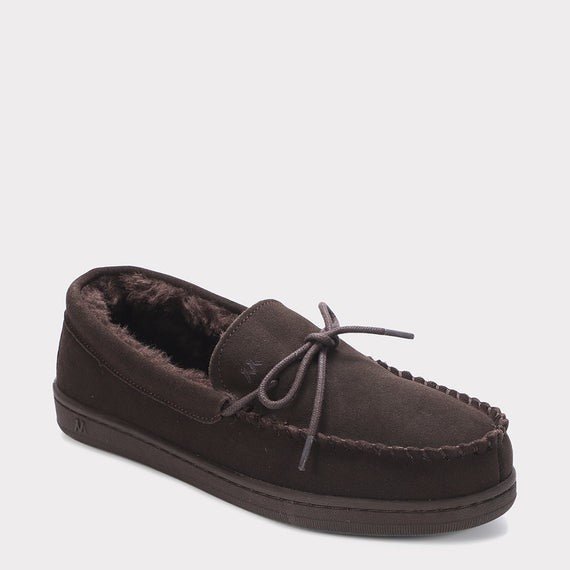 MYKOS THEO MEN'S SLIP -ON MOCCASIN CHOCOLATE     SZ 8. MM 2557