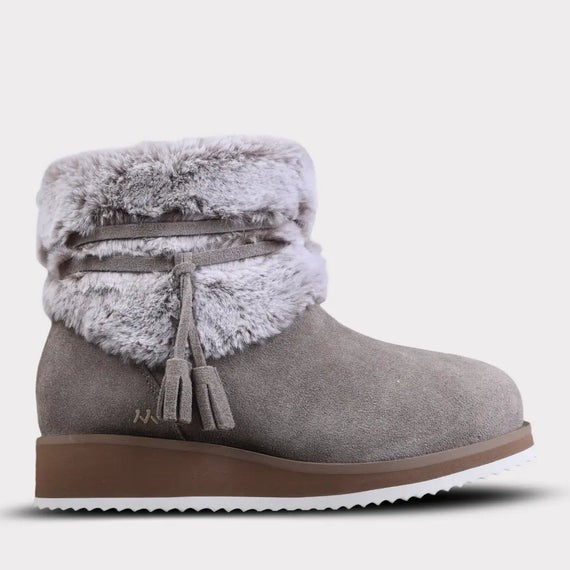 MYKOS Bailee Women's Zip-Up Wedge Boot (1.5")   SMOKE    SZ 6             2530
