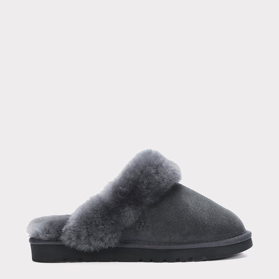 MYKOS Lia CHARCOAL Women's Slip-On Scuff Slipper  SIZE 6   MW  2556
