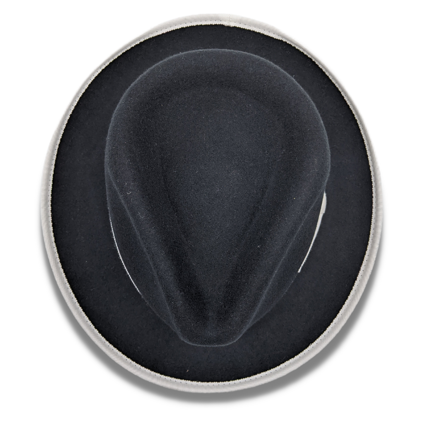 Montique Black 2 1/2 Inch Wide Brim Wool Felt Hat sz  SZ MED.  7-7 1/8    H-83