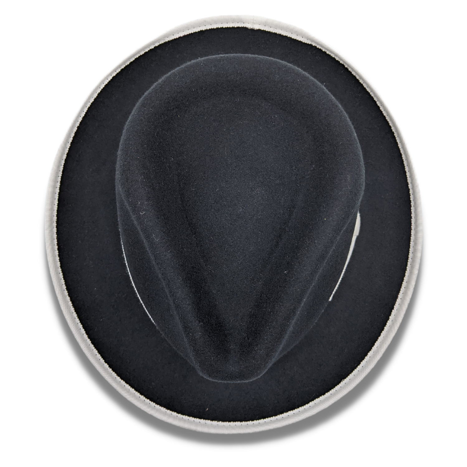 Montique Black 2 1/2 Inch Wide Brim Wool Felt Hat sz  SZ MED.  7-7 1/8    H-83