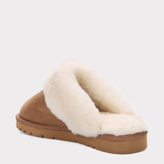 MYKOS Lia Women's CHESTNUT Slip-On Scuff Slipper  SIZE 8  MW  2556