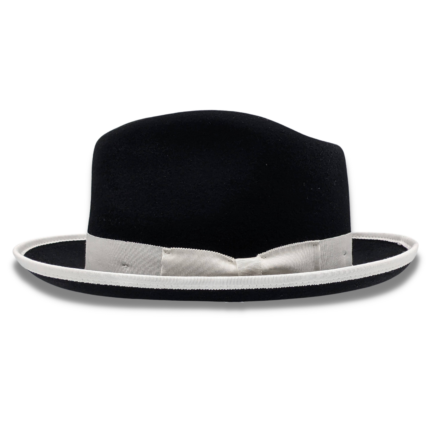 Montique Black 2 1/2 Inch Wide Brim Wool Felt Hat sz  SZ MED.  7-7 1/8    H-83