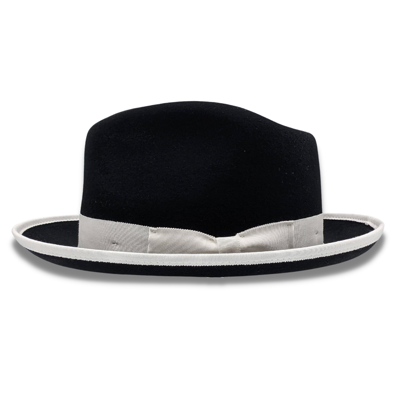 Montique Black 2 1/2 Inch Wide Brim Wool Felt Hat sz  SZ MED.  7-7 1/8    H-83
