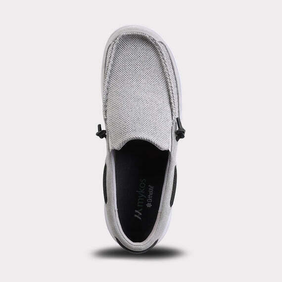 MYKOS  Calvin Men's  GREY Slip-On BOAT Shoe 10 MED               Style: MM2523