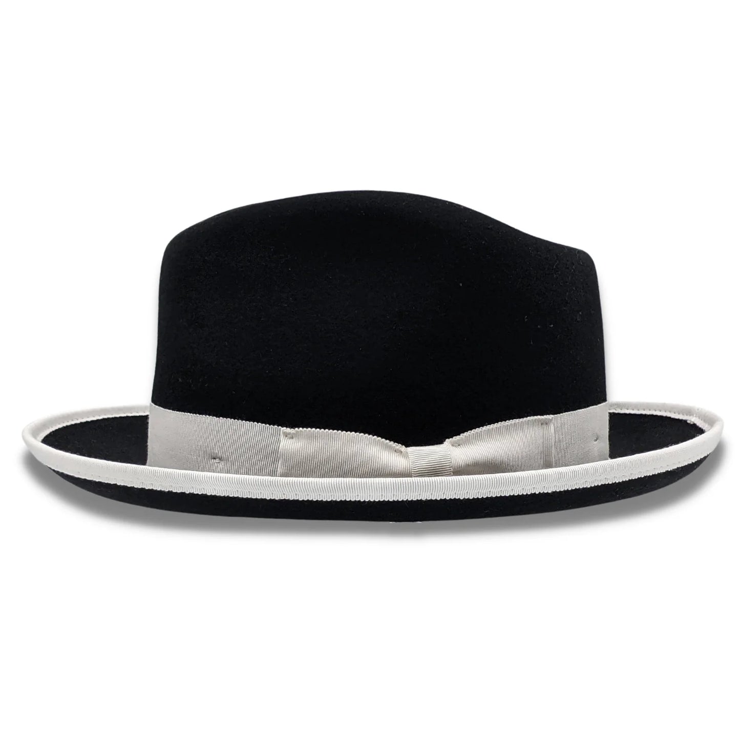 Montique BLACK 2 1/2 Inch Wide Brim Wool Felt Hat   H-83