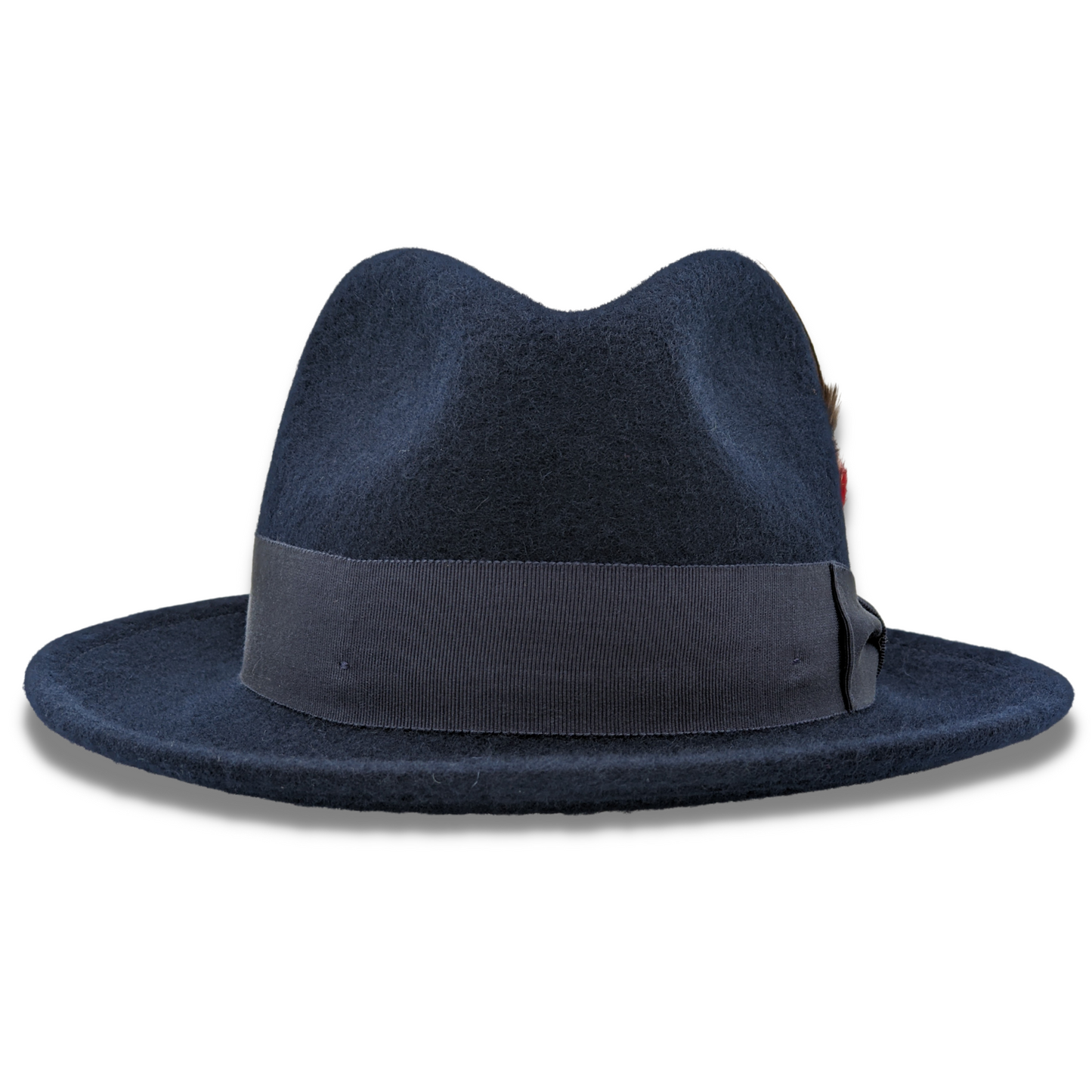 MONTIQUE   NAVY  2 1/4 BRIM BEAVER LOOK FELT HAT H-81