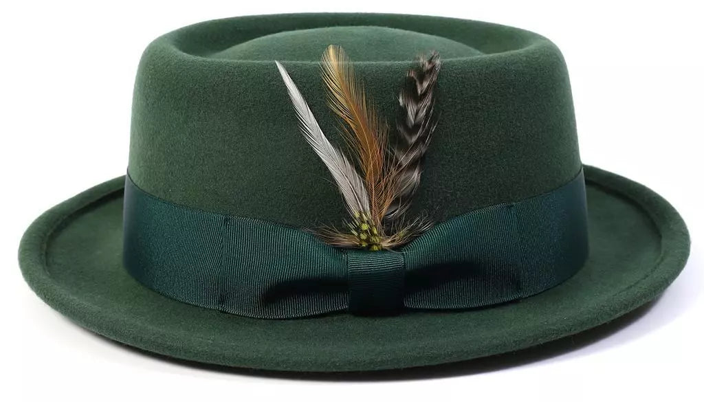 MONTIQUE HUNTER PORK PIE HAT    H-88