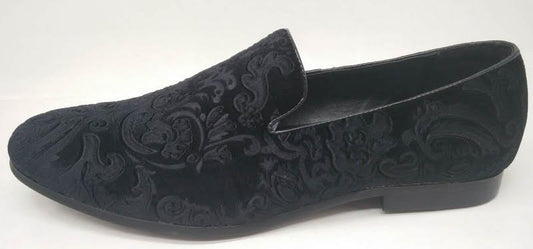 FREDERICO LEONE BLACK VELVET SHOES