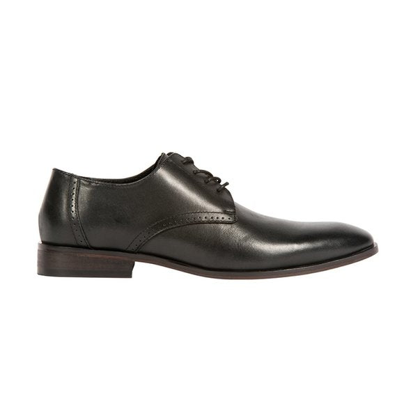 FREDERICO LEONE “HUDSON”BLACK PLAIN TOE OXFORD