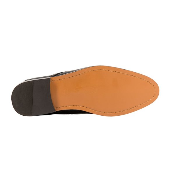 FREDERICO LEONE “HUDSON”BLACK PLAIN TOE OXFORD