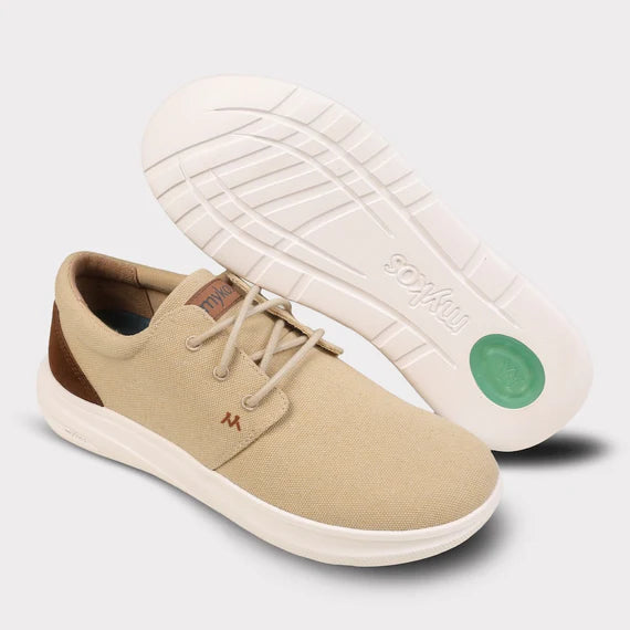 The MYKOS EMERSON MEN'S TAUPE LACE UP SNEAKER      Style: MM2504