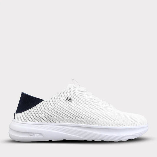 MYKOS  MEN'S "WILSON"  WHITE/NAVY FOLD DOWN HEEL SNEAKER     MM2503