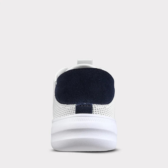 MYKOS  MEN'S "WILSON"  WHITE/NAVY FOLD DOWN HEEL SNEAKER     MM2503