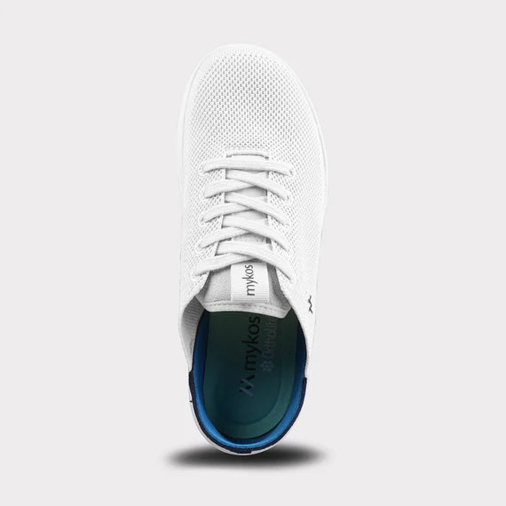 MYKOS  MEN'S "WILSON"  WHITE/NAVY FOLD DOWN HEEL SNEAKER     MM2503